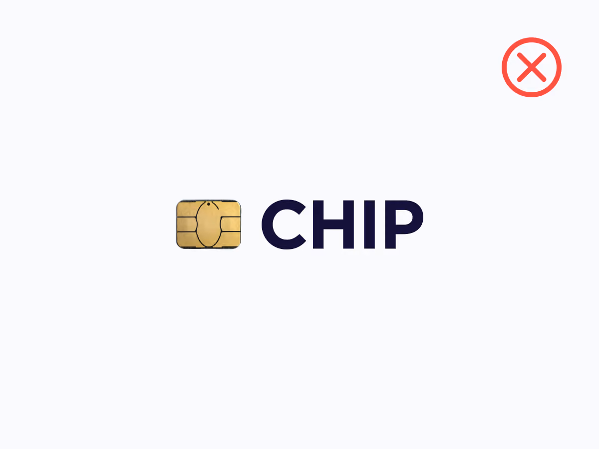 We know the "Symbol" looks like a chip, but do not replace it with an actual chip.
