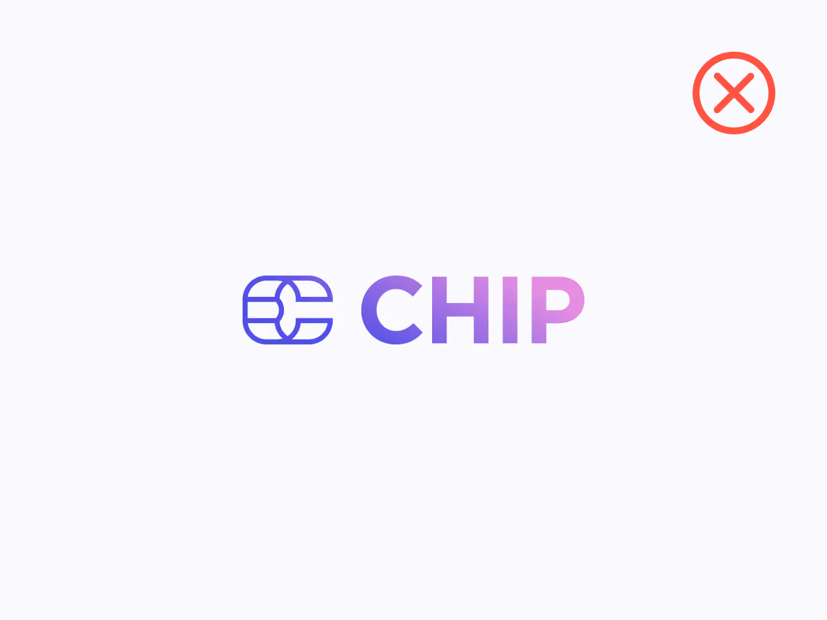 Do not use gradient on the "Wordmark".