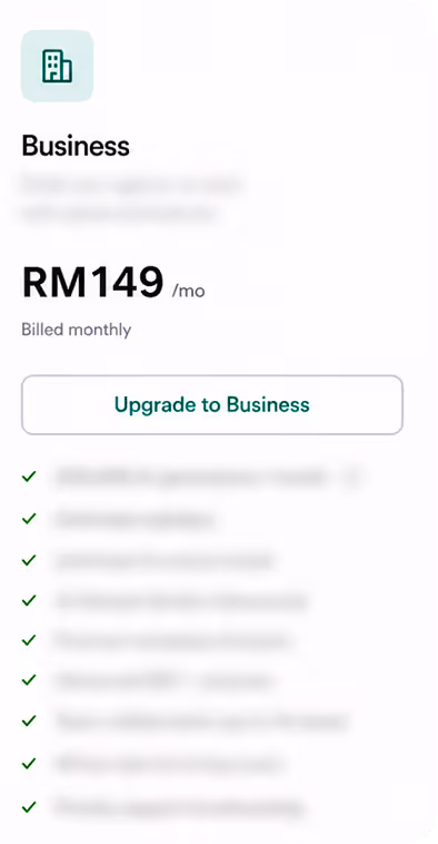 Integrate CHIP subscription payments into Saas platform pricing card